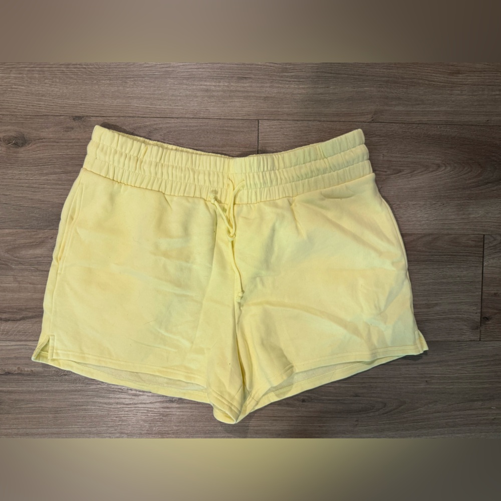 Wild Fable Yellow Athletic Shorts Elastic Waist